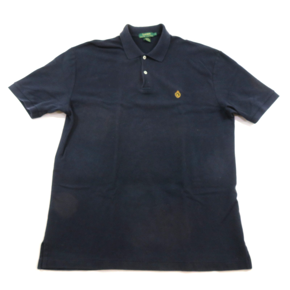 Lauren Ralph Lauren Polo Shirt 1/4 Button Light Black Color L Golf